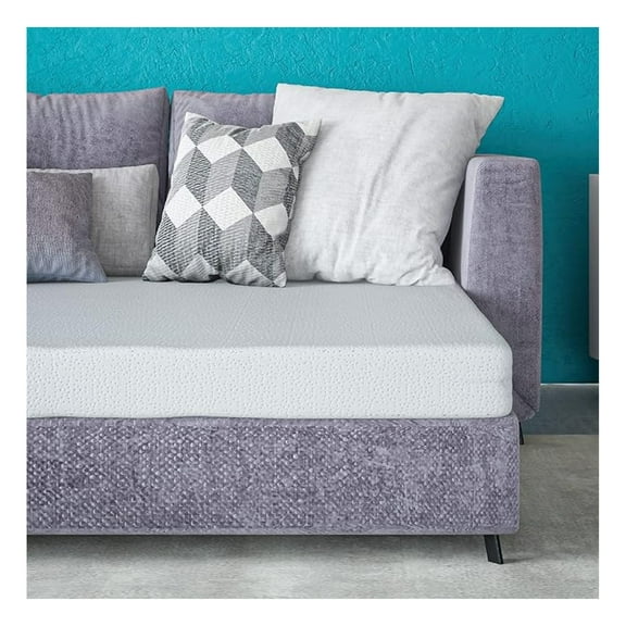 Twin Memory Foam Sofa Bed Mattress - 4.5 Inch Gel Infused Plush Replacement - Classic Brands - Folding Mattress for Sleep Sofa, Guest Bed, Futon