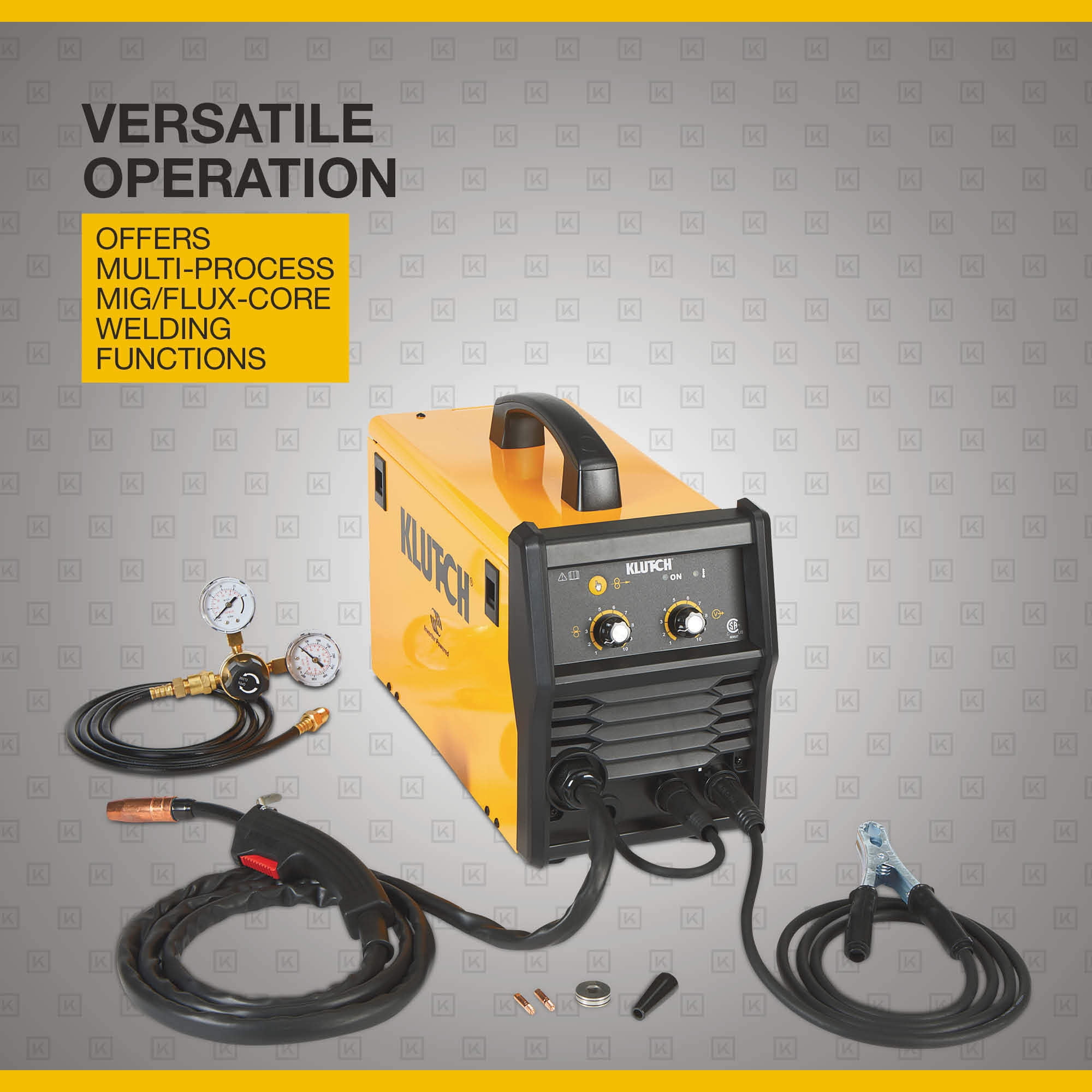 Klutch MIG/Flux-Core Multi-Process Welder with Inverter Technology