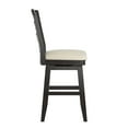 thumbnail image 5 of Weston Home Sheena Ladder Back 24" Wood Swivel Counter Stool, Antique Black, 5 of 6