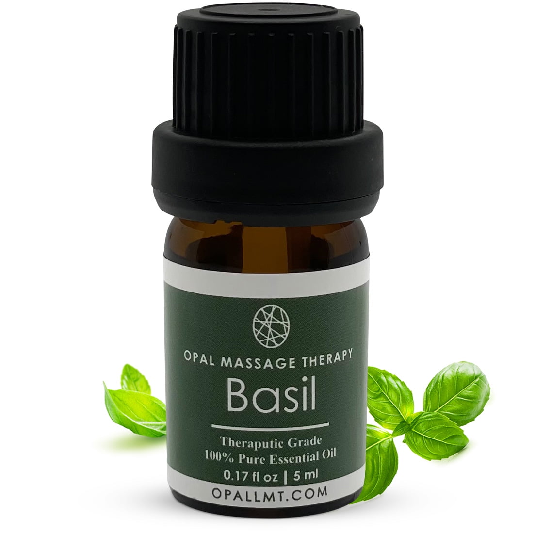 Premium Basil Therapeutic Natural Essential Oil Opal Massage Therapy