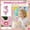 A003- Style C, variant on Birthday Number Candle, Glitter Pink Flower Decorated, 1 Piece,Suitable for Birthday Party Cake Decoration