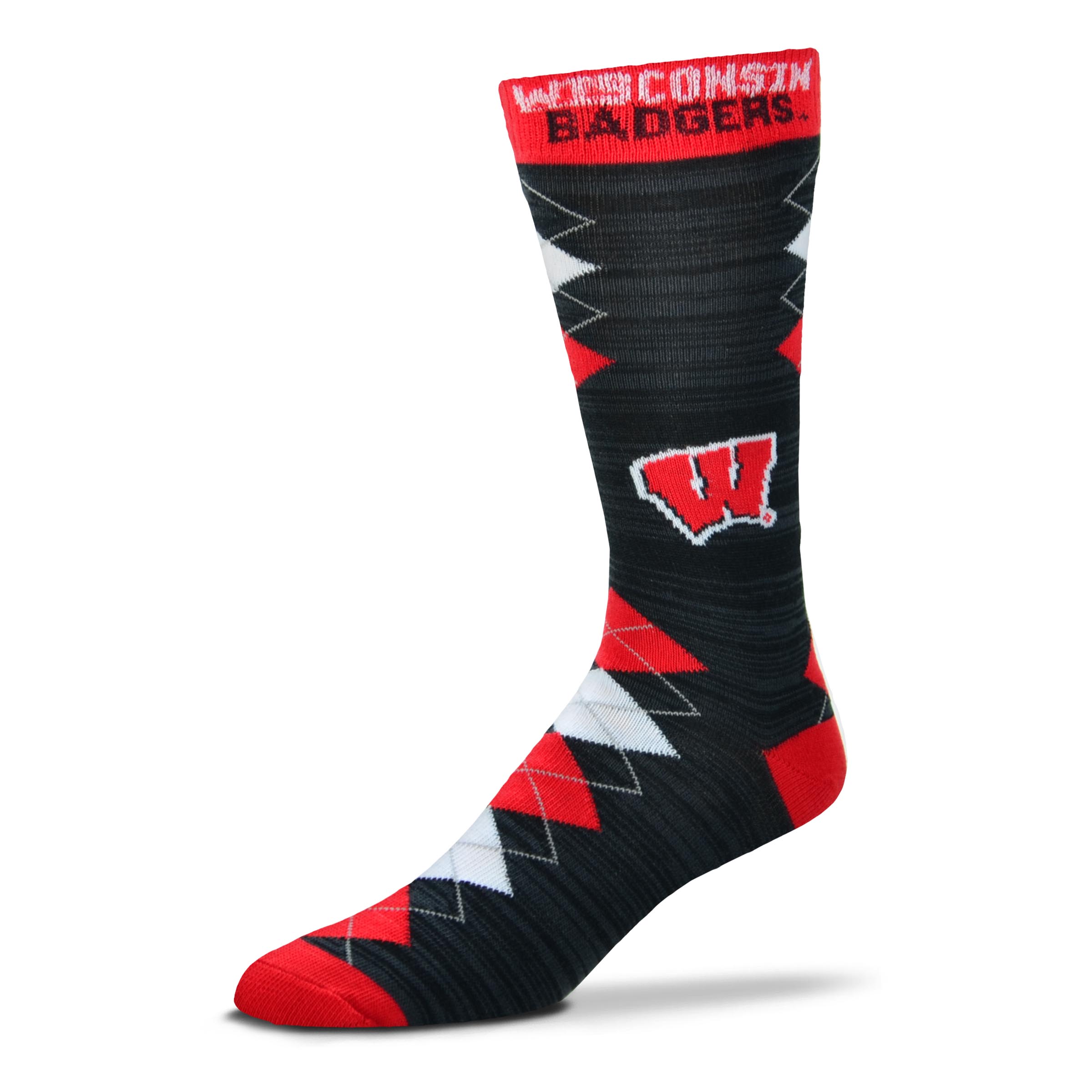 Wisconsin Badgers Fan Nation Socks, Large