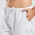 thumbnail image 4 of Pantalones De Algodón Y Lino Para Hombre, Playa, Yoga, 4 of 7
