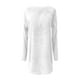 thumbnail image 4 of Otoño e invierno Mujer Casaul Sólido Manga larga Suelto O-cuello Peludo Suéter Vestido Fridja nbo2984, 4 of 5