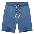 thumbnail image 1 of Dagugfen Athletic Shorts for Men Summer Elastic Waist Solid Color Loose Comfy Workout Running Shorts, 1 of 5