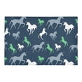 thumbnail image 2 of MKHERT Unicorns Green Doormat Rug Home Decor Floor Mat Bath Mat 23.6x15.7 inch, 2 of 3