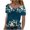 Navy, variant on Fesfesfes Gym Shirts Women Casual Printed Short Sleeve Round Neck Pullover Blouse T-shirt Tops Short Sleeve Shirts for Women Fitted M(US:6)