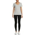 thumbnail image 2 of Jockey Essentials Women's Cotton Blend 7/8 Leggings with Side Pockets, 2 of 5