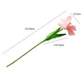 thumbnail image 2 of ZZ 20pcs White Artificial Tulip Silk Fake Flowers 13.5" for Spring Mother's Day Easter Gifts in Bulk Home Kitchen Wedding Decorations, 2 of 9