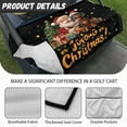 thumbnail image 5 of Binienty Christmas Golf Cart Seat Towel Blankets Non-Skid Easy to Install Golf Cart Front Seat Cover Towel with Pockets Universal Accessories for Golfcart Seats Blanket, Santa Claus Dachshund, 5 of 7