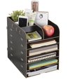 thumbnail image 5 of A4 A5 File Folder Racks Storage Paper Organizer Tray Wood Mail Sorter Desk Book Shelf Pen Ipad Document Display Holder Accessories Stroage Caddy Brackets Cube Home Workspace Bookcase Office Supplies, 5 of 5