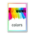 thumbnail image 4 of EeaseMX 12 hojas de tarjetas de colores para aprender palabras, tarjetas cognitivas en inglés, tarjetas de memoria impermeables con letras en inglés para niños (12 colores), 4 of 7