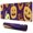 Purple Halloween Jack, variant on Long Mouse Pads for Desk,Purple Halloween Jack Lanterns Desk Mats on Top Of Desks, Desk Mouse Pad Extra Large with 3mm Non-Slip Base and Stitched Edge for Gaming,Office,Work,Home 31.5x11.8in