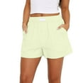 thumbnail image 1 of Timegard Womens Shorts Lightweight Elastic Waist Solid Color Loose Summer Casual Shorts with Pockets, 1 of 6