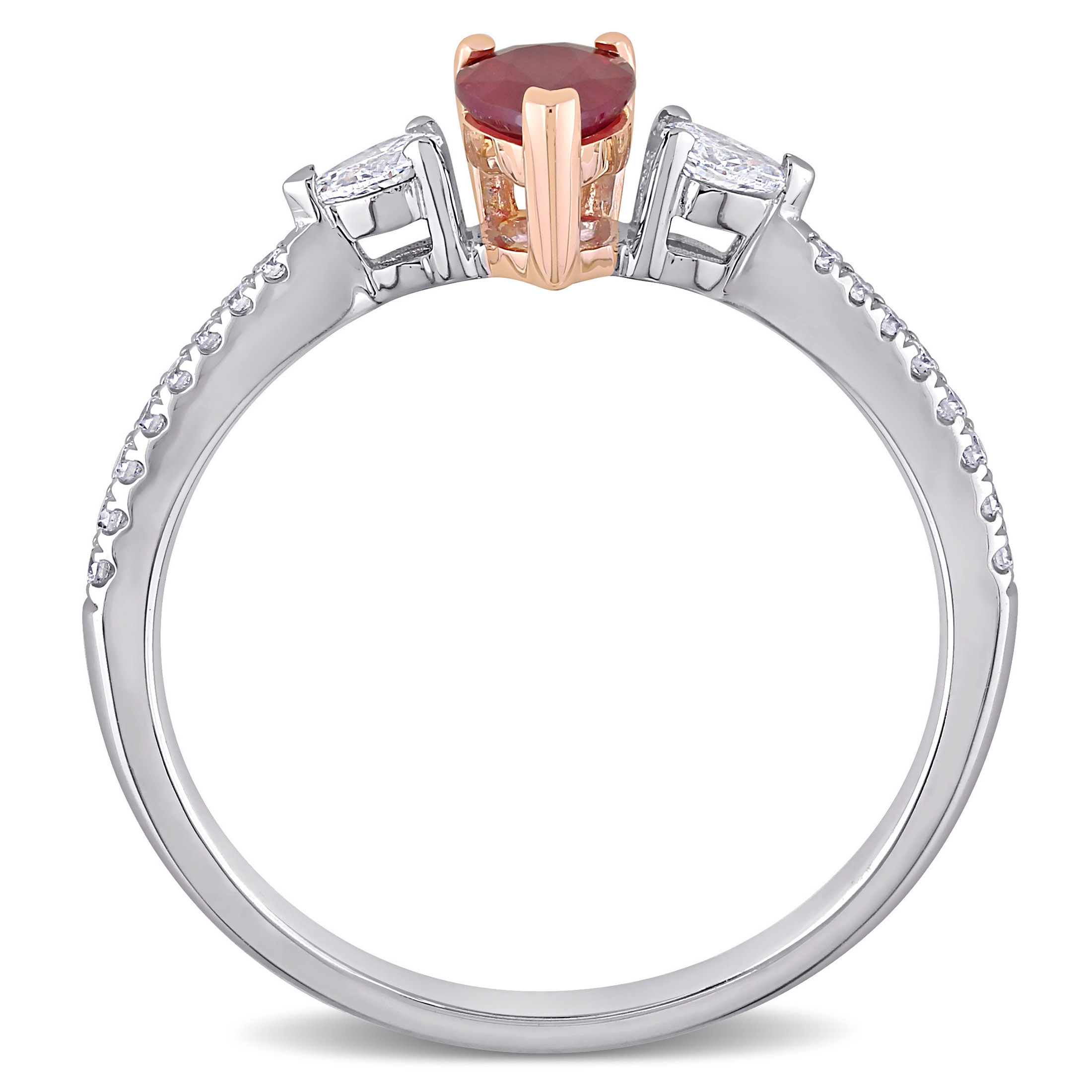 Everly Women's Ruby 14k Two-tone Gold Ring