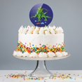thumbnail image 4 of Acrylic Rainforest Iguana and Caterpillar Cake Topper Party Decoration for Wedding Anniversary Birthday Graduation, 4 of 7