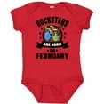 thumbnail image 3 of Inktastic Rockstars are Born in February Birthday Boys or Girls Baby Bodysuit, 3 of 5