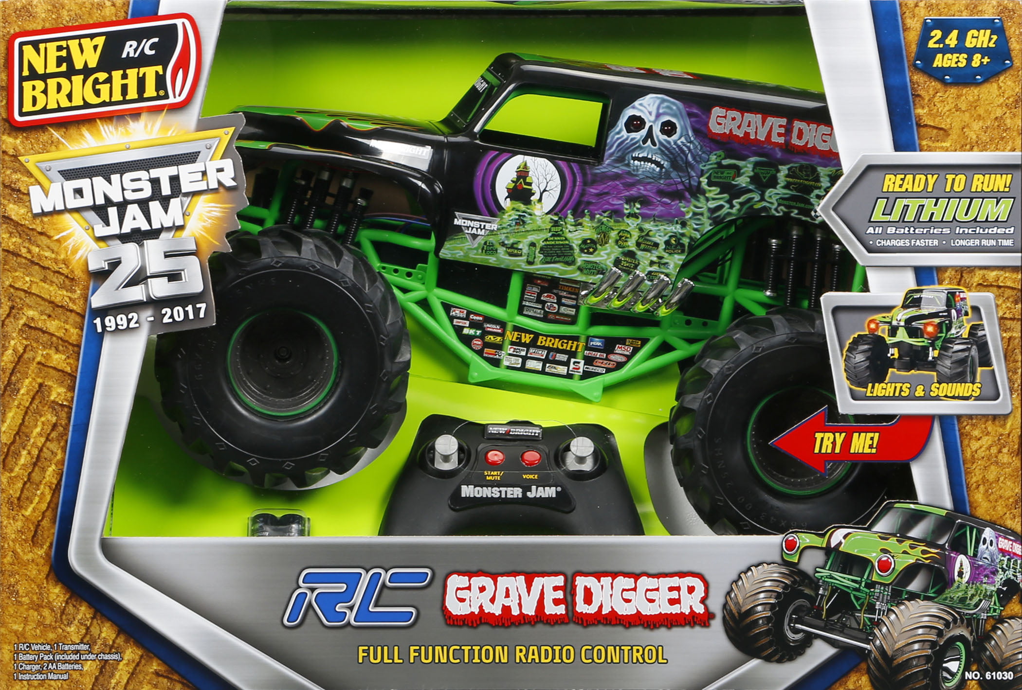 new bright rc grave digger