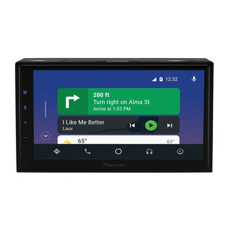 Pioneer - 6.8" Android Auto™ and Apple CarPlay® Bluetooth® Digital Media (DM) Receiver - Black