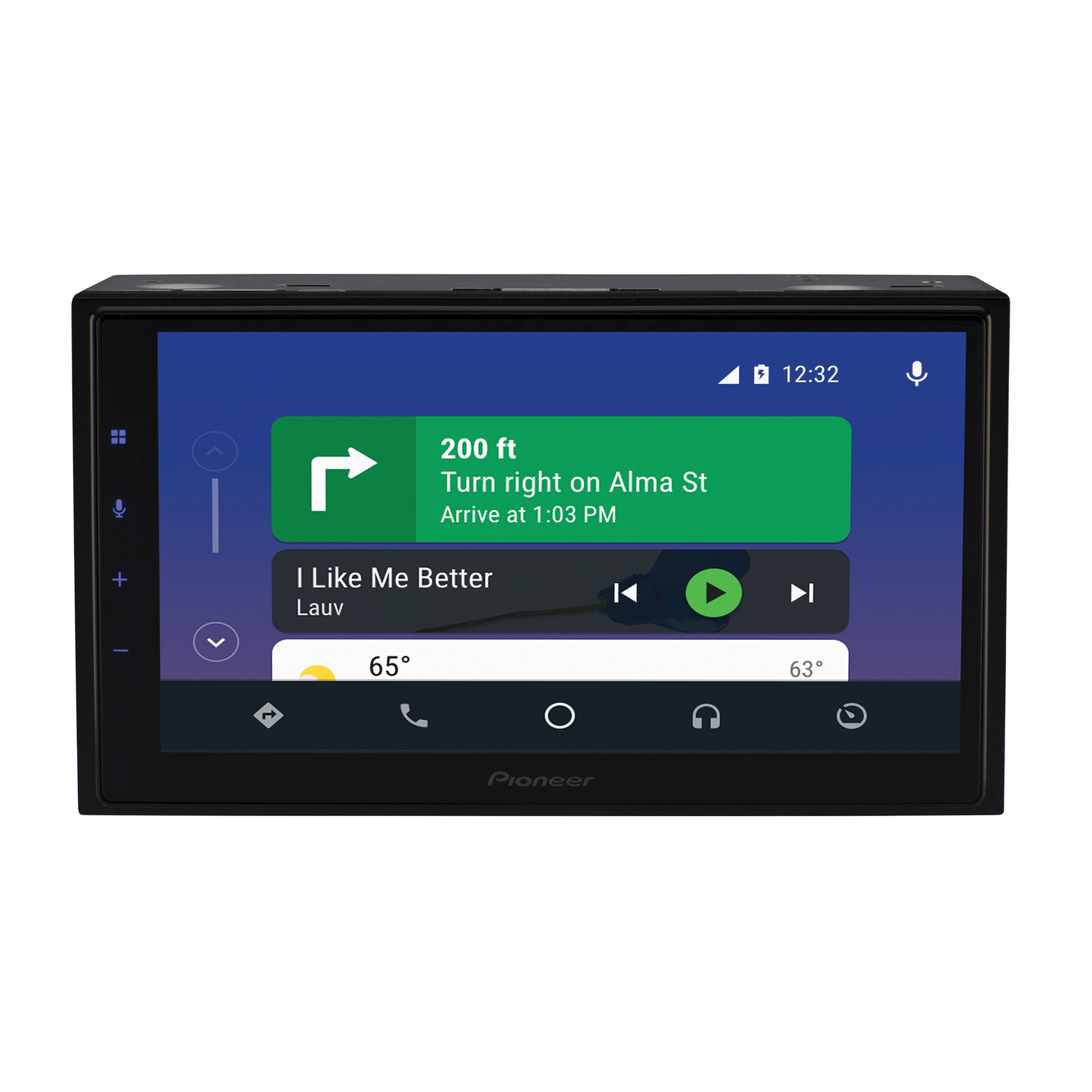 Pioneer 6.8-In. Car In-Dash Unit, Double-DIN Digital Media Receiver with Touch Screen, Apple CarPlay/Android Auto, and Alexa Built-in, DMH-W4660NEX - image 2 of 12