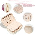 thumbnail image 3 of Pink Monkey Velvet Portable Earring Organizer with Removable Compartment - Gift Jewelry Box/Jewelry Boxes - Jewelry Display, 3 of 7