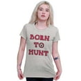 thumbnail image 3 of Born to Hunt Crosshairs Deer Buck Womens Slim Fit Graphic Tee Brisco Brands L, 3 of 5