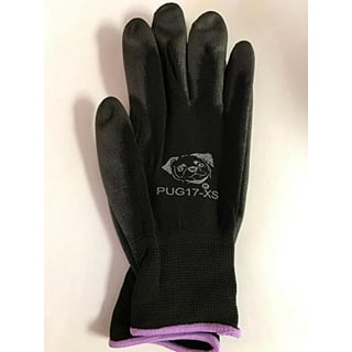 Global PUG Work Glove PUG17S Polyurethane/Nylon Glove, Work, Black (24  Pair) (Small)