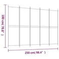 thumbnail image 4 of vidaXL 5-Panel Room Divider Anthracite 250x180 cm Fabric, 4 of 5