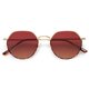 thumbnail image 1 of Gafas de Sol SOJOS Polarizadas Redondas Poligonales para Mujeres/Hombres SJ1157, 1 of 5