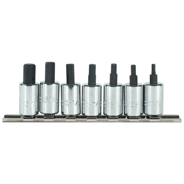 PROTO J49907ST 3/8" Drive Socket Bit Set, SAE, 7 pcs