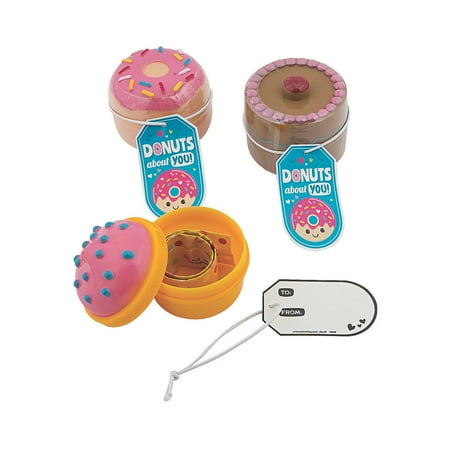 Bracelet-Filled Donuts with Valentine's Day Card for 12, Party Supplies, Valentine's Day, 12 Pieces