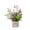 C, variant on Kojanyu Mini Artificial Christmas Arrangement, Small Potted Centerpiece with Red Berries, Tabletop Holiday Decor for Home Party Mantel.
