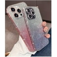 thumbnail image 2 of Glitter Case for iPhone 14 Pro Max Hard PC Anti-Scratch Anti-Fall Soft TPU Bumper Shockproof Full Camera Lens Protective Slim Luxury Bling Cover for Women Girls - Pink, 2 of 13
