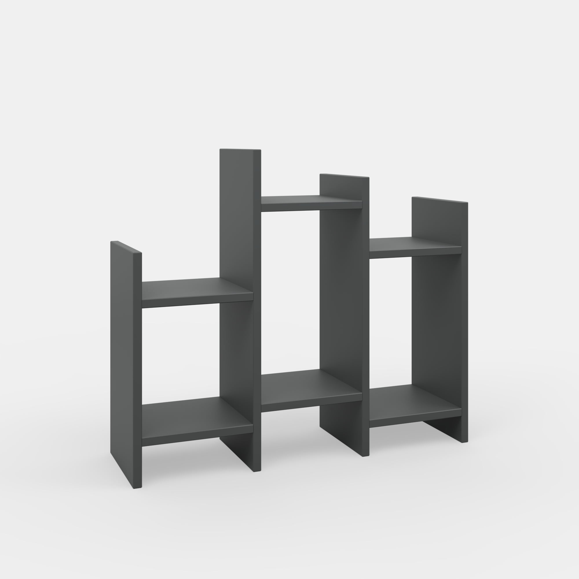 Ada Home Decor Furniture Anthracite 2 Tier Sutton Modern Side Table