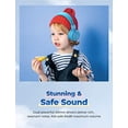 thumbnail image 2 of Auriculares inalámbricos para niños iClever BTH03, luces LED coloridas, MIC, 25H de reproducción, sonido estéreo, Bluetooth 5.0, plegables, para tableta de estudio - Azul océano, 2 of 3