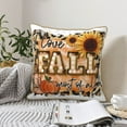 thumbnail image 4 of KLL I Love Fall Most Of All Decorative Throw Pillow Covers Velvet Soft for Couch Sofa Bedroom Living Room Outdoor (No pillow core)- 16"x16", 4 of 5