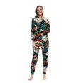 thumbnail image 4 of Penkiiy Matching Christmas Onesie Pajamas for Family, Hooded One Piece Vacation PJs, Cute Printed Holiday Loungewear M Multicolor, 4 of 6