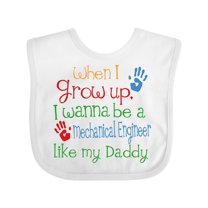 Inktastic Mechanical Engineer Like Daddy Boys or Girls Baby Bib