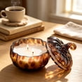 thumbnail image 6 of 5.12 Inch Glass Pumpkin Jar Candle, Pumpkin Shaped Candle Fall Candles, Autumn Decorative Pumpkins for Fall, Halloween Candle for Home Thanksgiving Pumpkin Decor & Fall Candles and Lanterns, 6 of 6