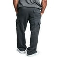 thumbnail image 5 of Men Solid Color Sweatpants Casual Style Cargo Pants, 5 of 5