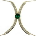 thumbnail image 2 of Women's Rhinestone Encrusted Chest Chain Bikini Lingerie Body Jewelry, 2 of 5