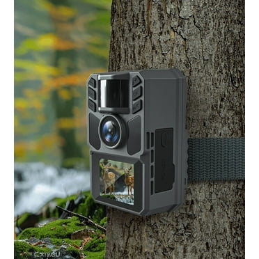 FKPCAM 4K 64MP Game Camera with 1.6W Solar Panel & Built-in Display - Hunting Camera with Night Vision, Waterproof Wildlife Trail Camera