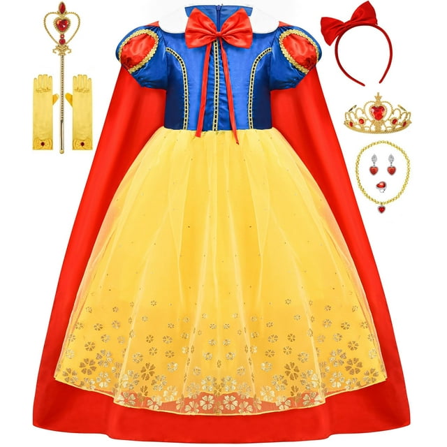 Disfraz de princesa Avady para niñas con capa y accesorios