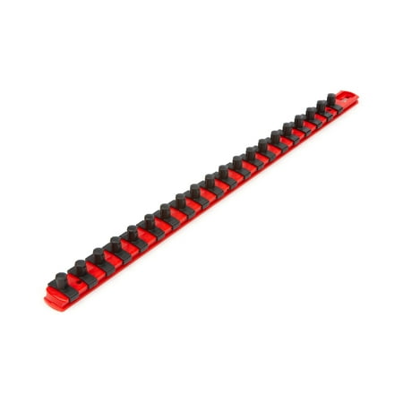 UPC: 0020209050200 | TEKTON 3/8 Inch Drive x 18 Inch Socket Rail  20 Clips (Red)