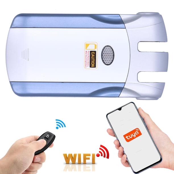 Cerradura de puerta inteligente WIFI sin cerradura de control remoto con cerradura para seguridad en el hogar para TUYA