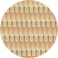 thumbnail image 1 of Ahgly Company Machine Washable Indoor Round Transitional Bronze Brown Area Rugs, 6' Round, 1 of 7