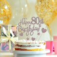 thumbnail image 3 of 10 Uds. Adornos para tarta de 80 cumpleaños para mujeres y mujeres, adorno para tarta de feliz 80 cumpleaños con adorno para tarta de corazón de estrella, 3 of 4
