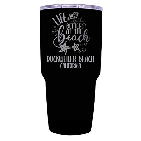 

Dockweiler Beach California Souvenir Laser Engraved 24 Oz Insulated Stainless Steel Tumbler Black