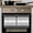 Gray, variant on Black Grey Stripe Kitchen Towels Set of 3, Water Absorbent Dish Towel, Modern Art Horizontal Striped Decorative Hand Towels - Quick Drying Cloth for Cooking Baking, 18x28 Inch