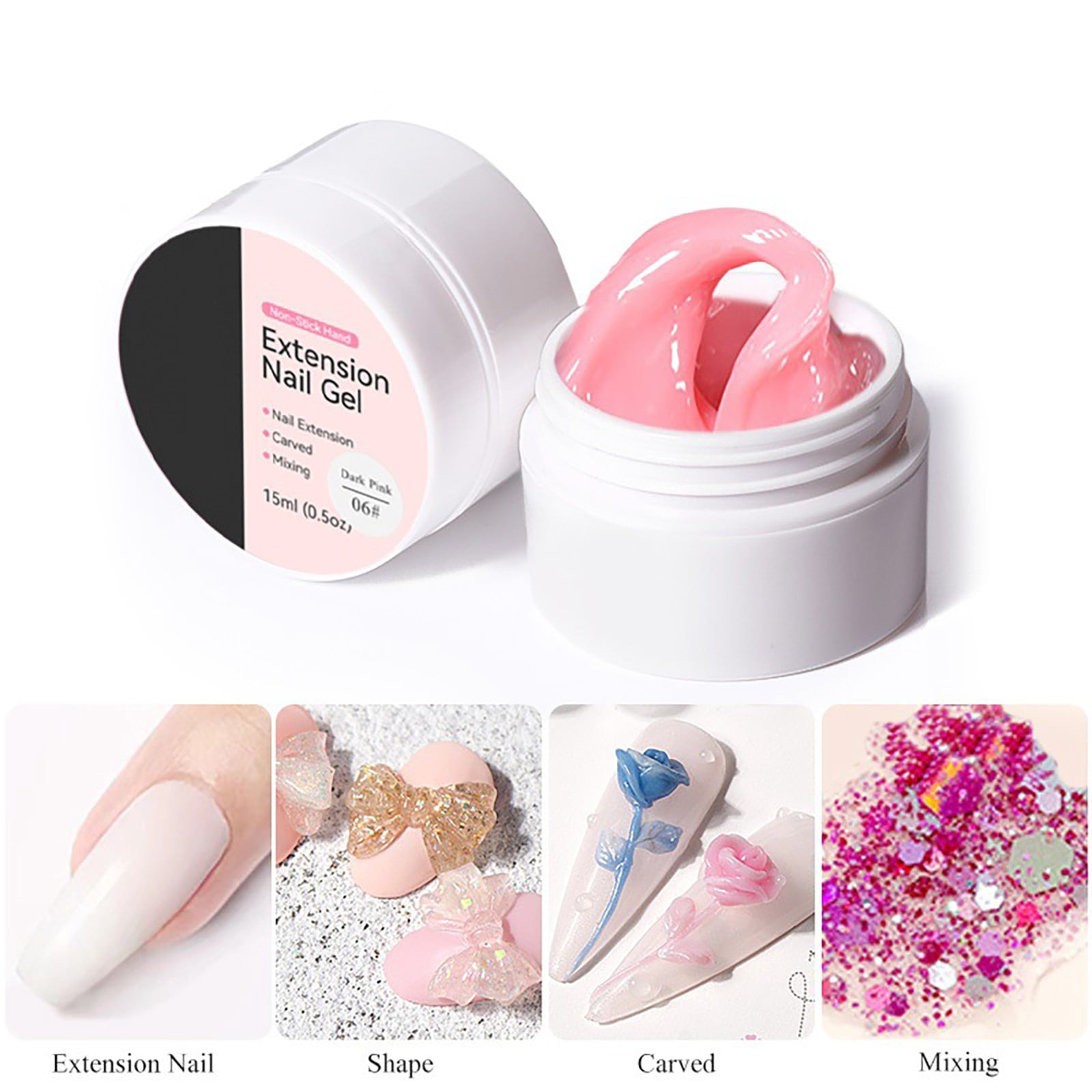 Nail Polish Remover Clips Bits for Nail Cutters Tweezers Eyelash Extensions Dispenser Bottle Brush Nail Design Gemstone Beads Wipes Rhinestones Festival Glitter Template Nail Extension
